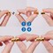 Box 64Pcs 32 Sets 4 Color Clasps Leather Cord for Jewelry Making Supplies (Mixed Color)